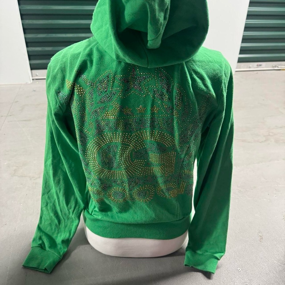 COOGI Green Graphic zip up  Hoodie